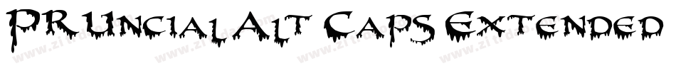 PR Uncial Alt Caps Extended字体转换